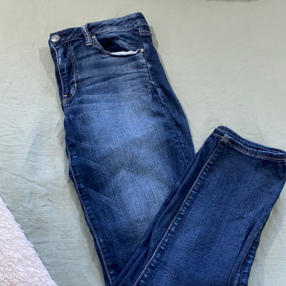 Navy jeans. Super Stretch